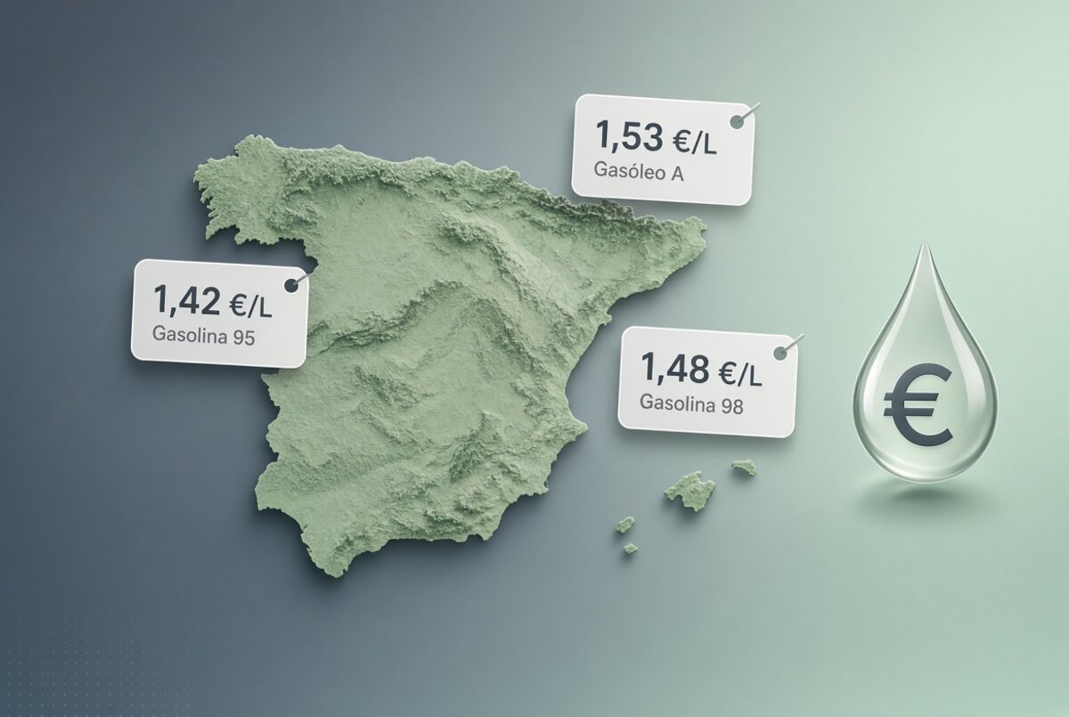 Precio de la gasolina y el diésel hoy en España